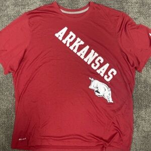 Nike Red Dri-FIT  Arkansas Razorback T-Shirt

#308